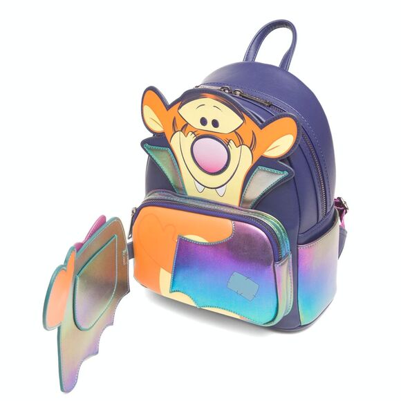 Loungefly DIsney Pooh Rainbow Holographic Vampire Tigger Mini Backpack main image 7